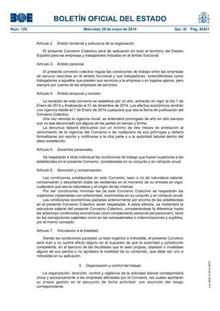 BOLETÍN OFICIAL DEL ESTADO
Núm. 129	 Miércoles 28 de mayo de 2014	 Sec. III. Pág. 40421
Artículo 2.  Ámbito territorial y ...