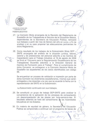 Convenio DOCENTES 2009