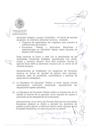 Convenio DOCENTES 2009