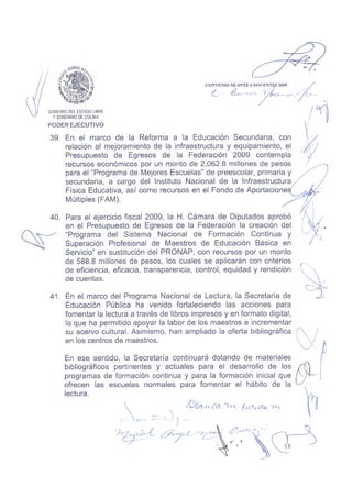 Convenio DOCENTES 2009