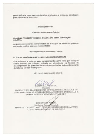 CONVENÇÃO AUTO ESCOLA e  CFC   2010