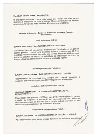 CONVENÇÃO AUTO ESCOLA e  CFC   2010