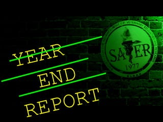 YEAR  END REPORT 