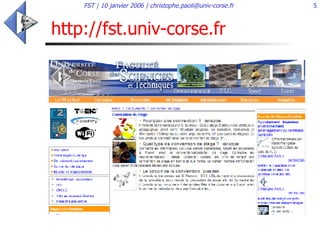 http://fst.univ-corse.fr 