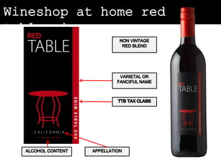 Wineshop at home red 
table wine 
 