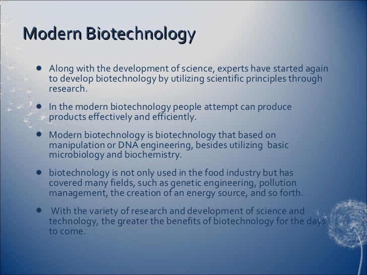 Conventional And Modern Biotechnology