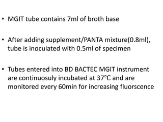 Conventional lab diagnosis of tb | PPTX