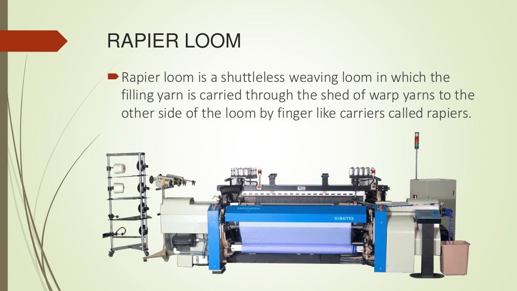 Conventional loom and modern loom
