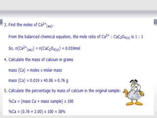 Conventional methods of quantitative analysis