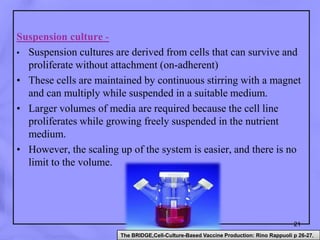 Conventional methods of animal vaccine production