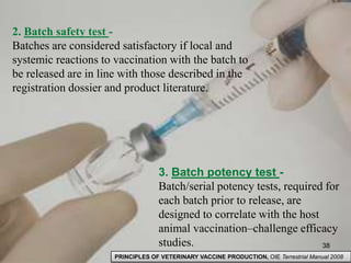 Conventional methods of animal vaccine production
