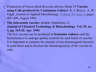 Conventional methods of animal vaccine production