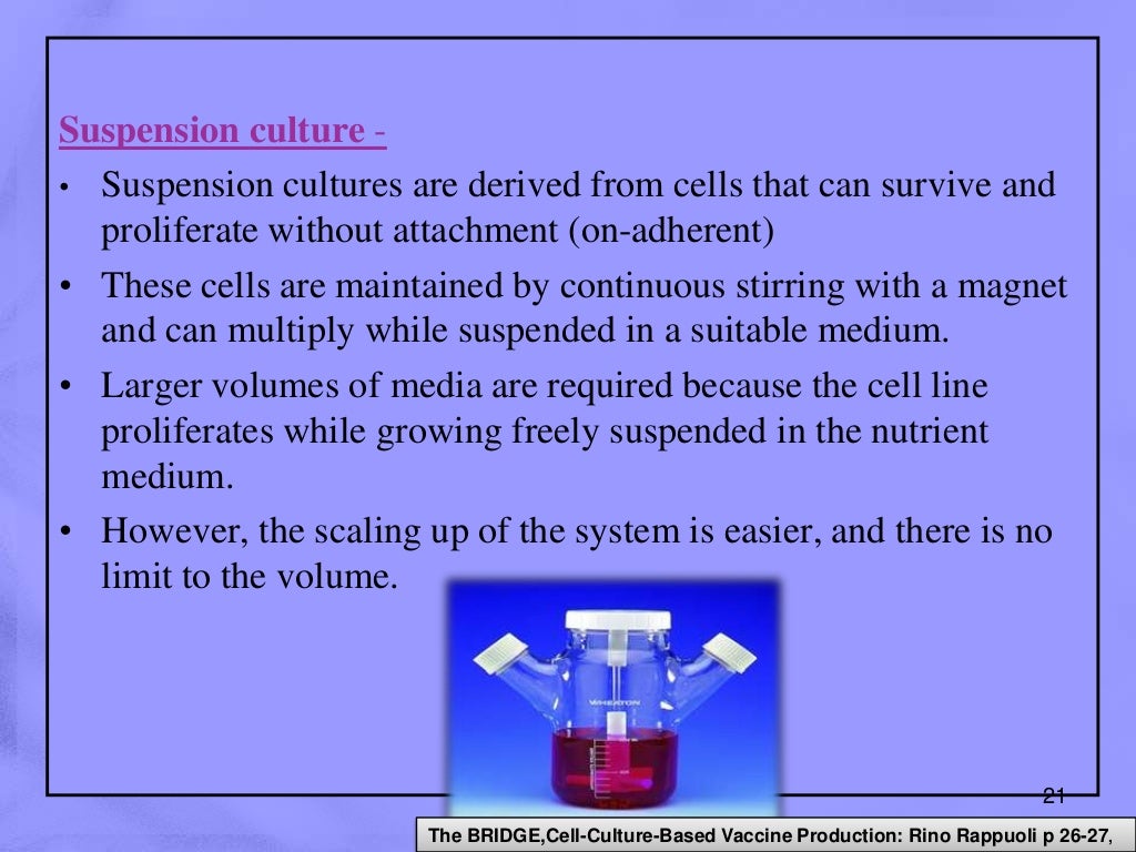 Conventional methods of animal vaccine production