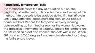 Bb&t Method CONVENTIONAL METHODS OF CONTRACEPTION.pptx