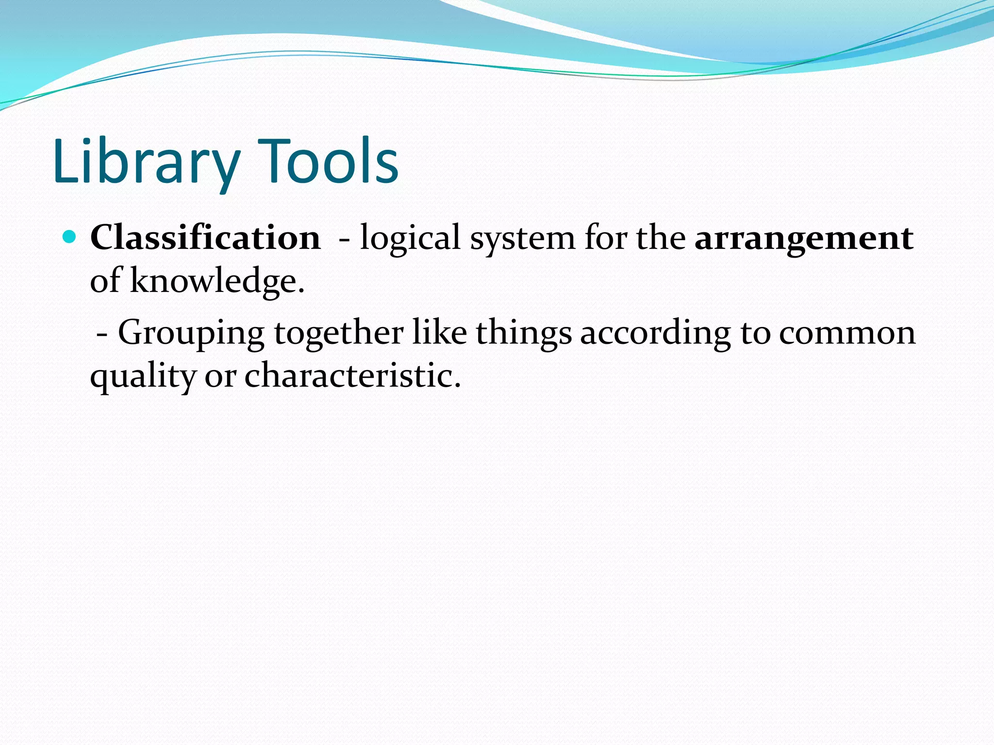 Conventional Methods of Organizing and Retrieving Information | PPTX