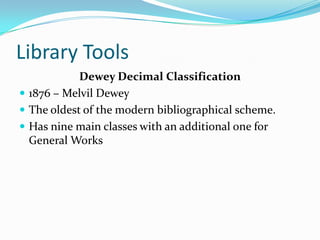 Library Tools