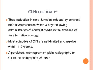 Conventional nephroradiology