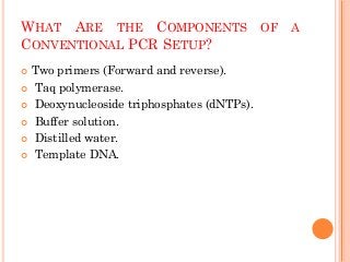 CONVENTIONAL PCR | PDF