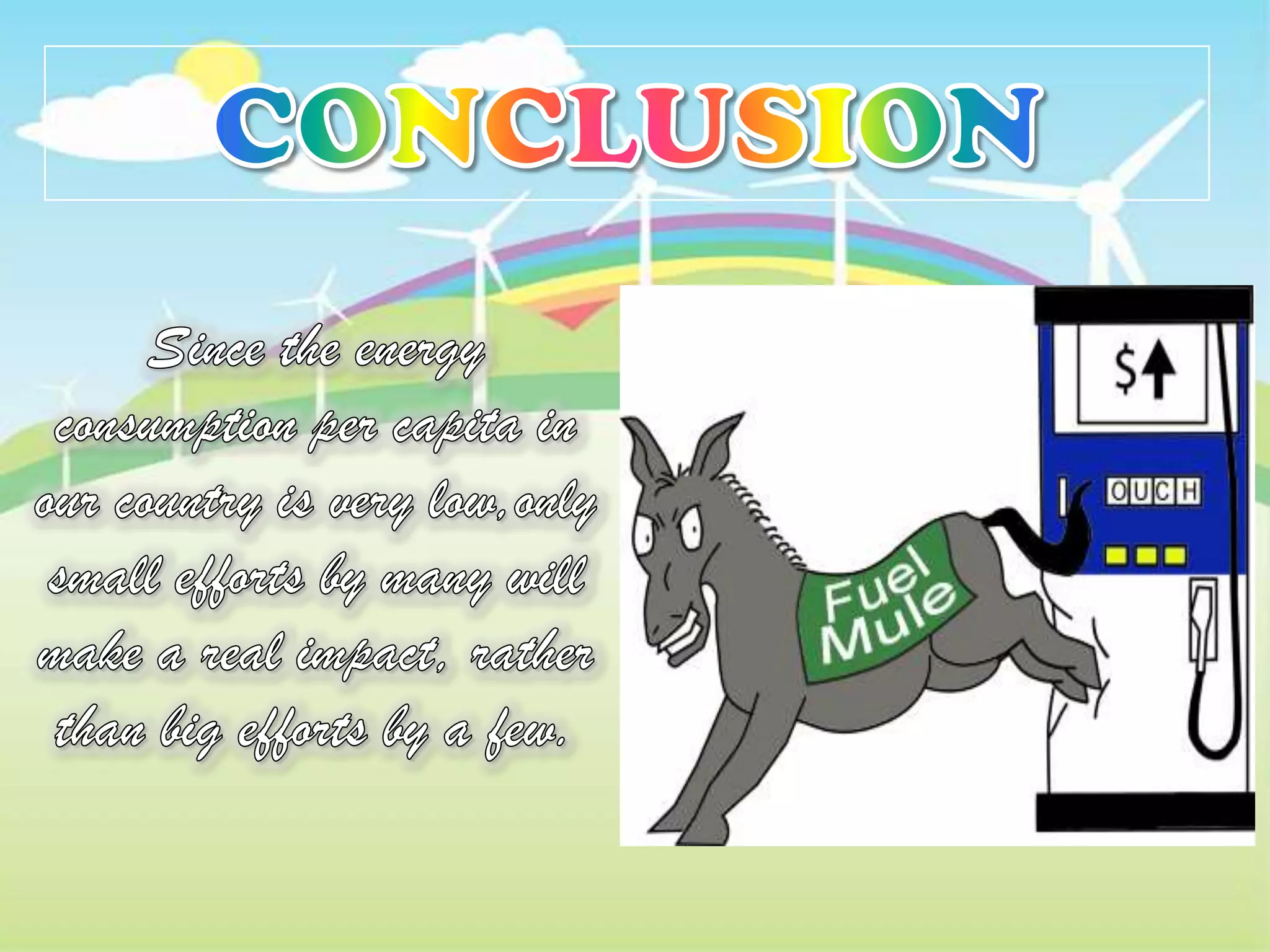 Conventional sources of energy