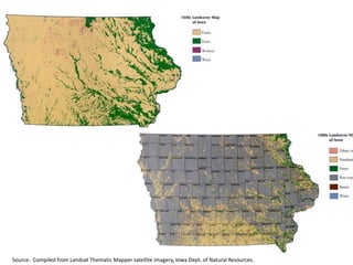 Source: Compiled from Landsat Thematic Mapper satellite imagery, Iowa Dept. of Natural Resources.
 