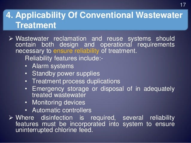 non conventional wastewater treatment