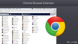 #wconvention
Chrome Browser Extension
 