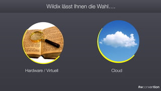 #wconvention
Wildix lässt Ihnen die Wahl….
Hardware / Virtuell Cloud
 