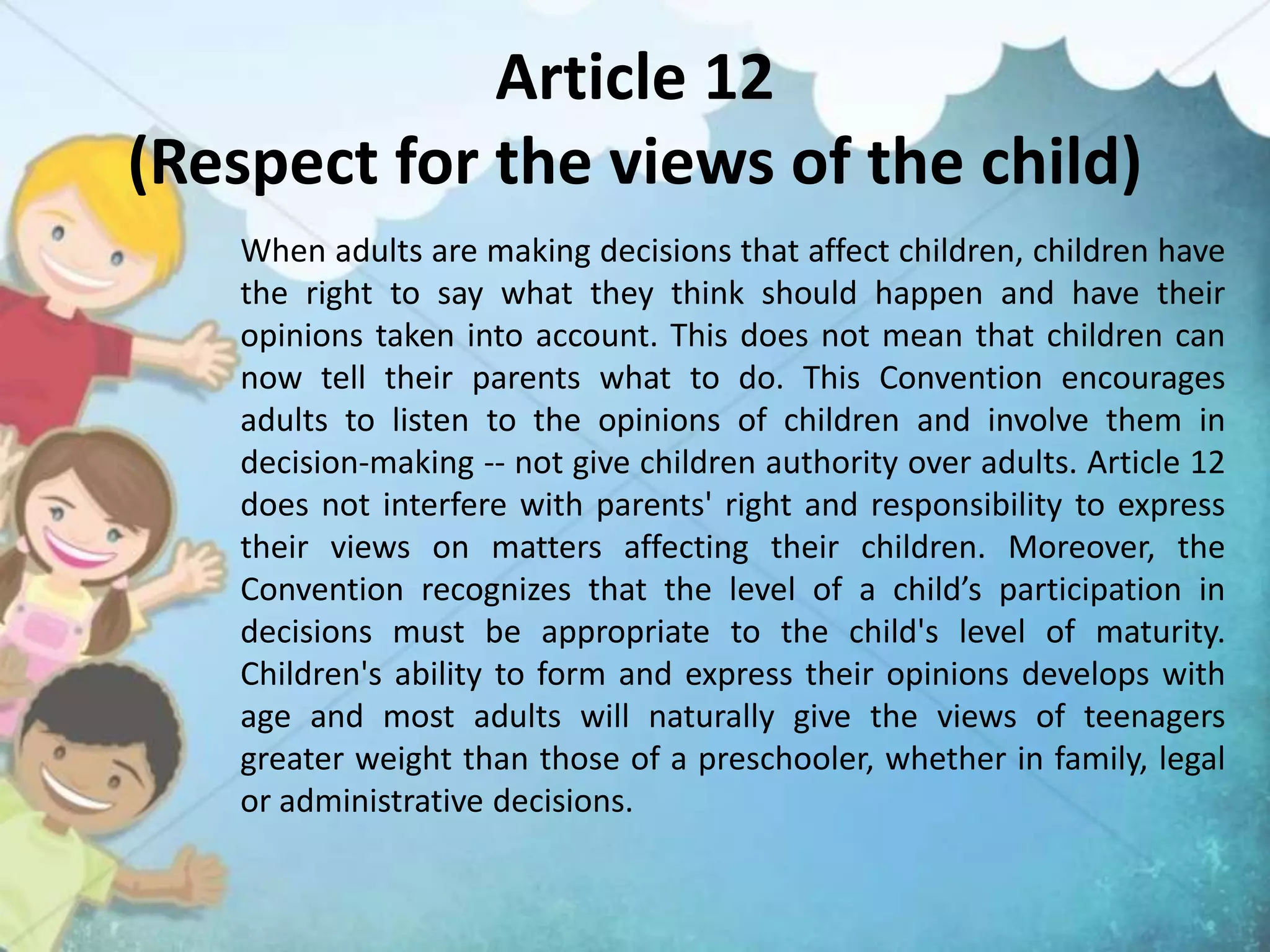 CONVENTION ON THE RIGHTS OF THE CHILD | PPTX