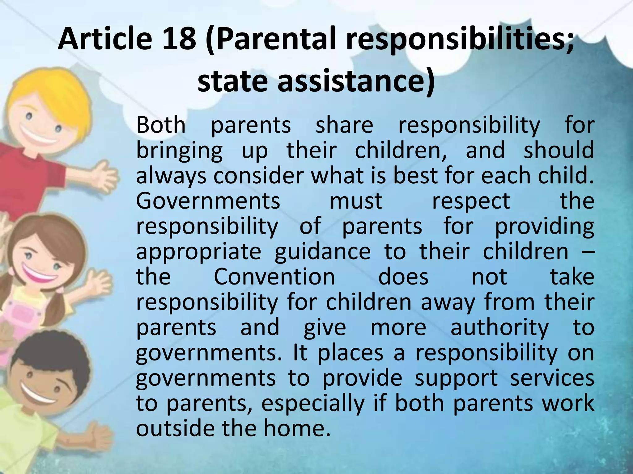 CONVENTION ON THE RIGHTS OF THE CHILD | PPTX