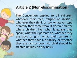 CONVENTION ON THE RIGHTS OF THE CHILD | PPTX