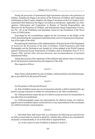 Convention rights child child sales, prostitution, pornography | PDF