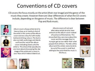 Conventions and typical features of digipaks | PPTX