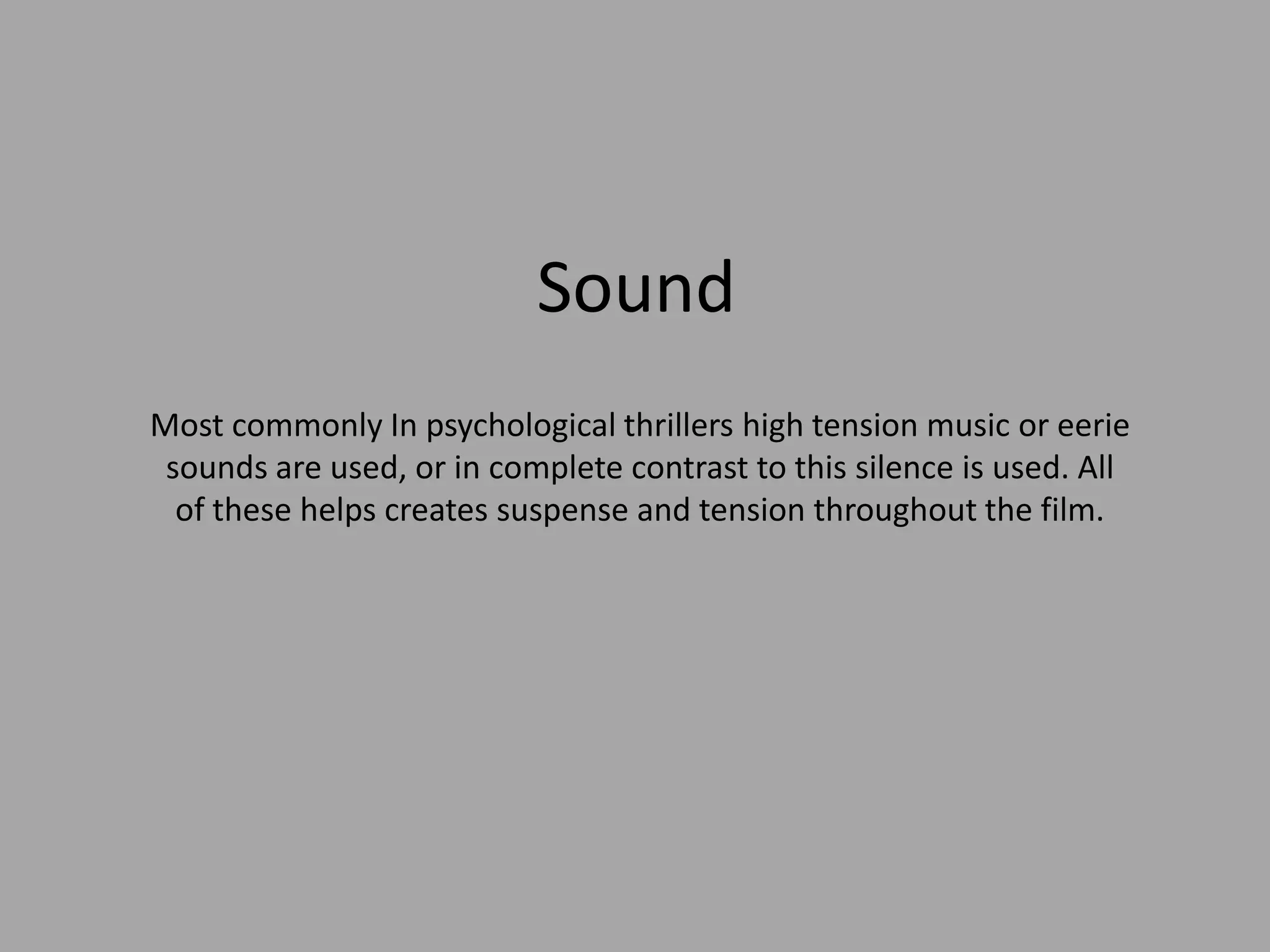 Conventions of a psychological thriller | PPT 