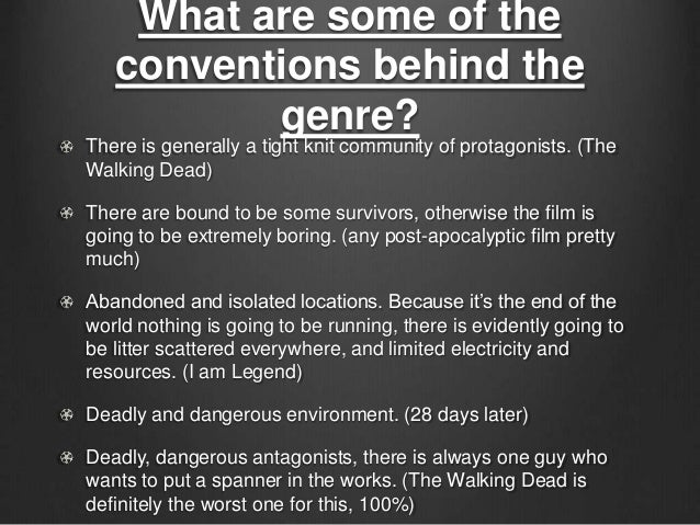the walking dead genre