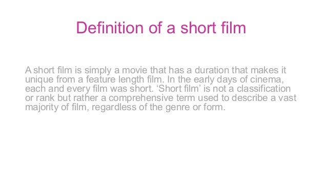 conventions of short films