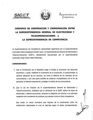 Superintendencia General de Electricidad y Telecomunicaciones (SIGET)