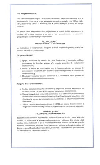 Convenio de Cooperación Interinstitucional entre la SC y RREE