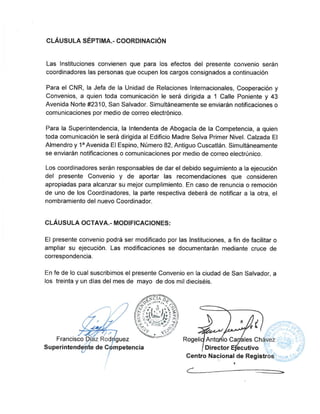 Convenio Marco de Cooperación Interinstitucional entre el CNR y la SC | PDF