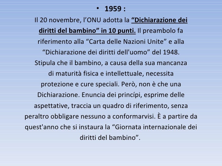 Convenzione New York Diritti Del Fanciullo Presentazione della Convenzione dei diritti dell'infanzia