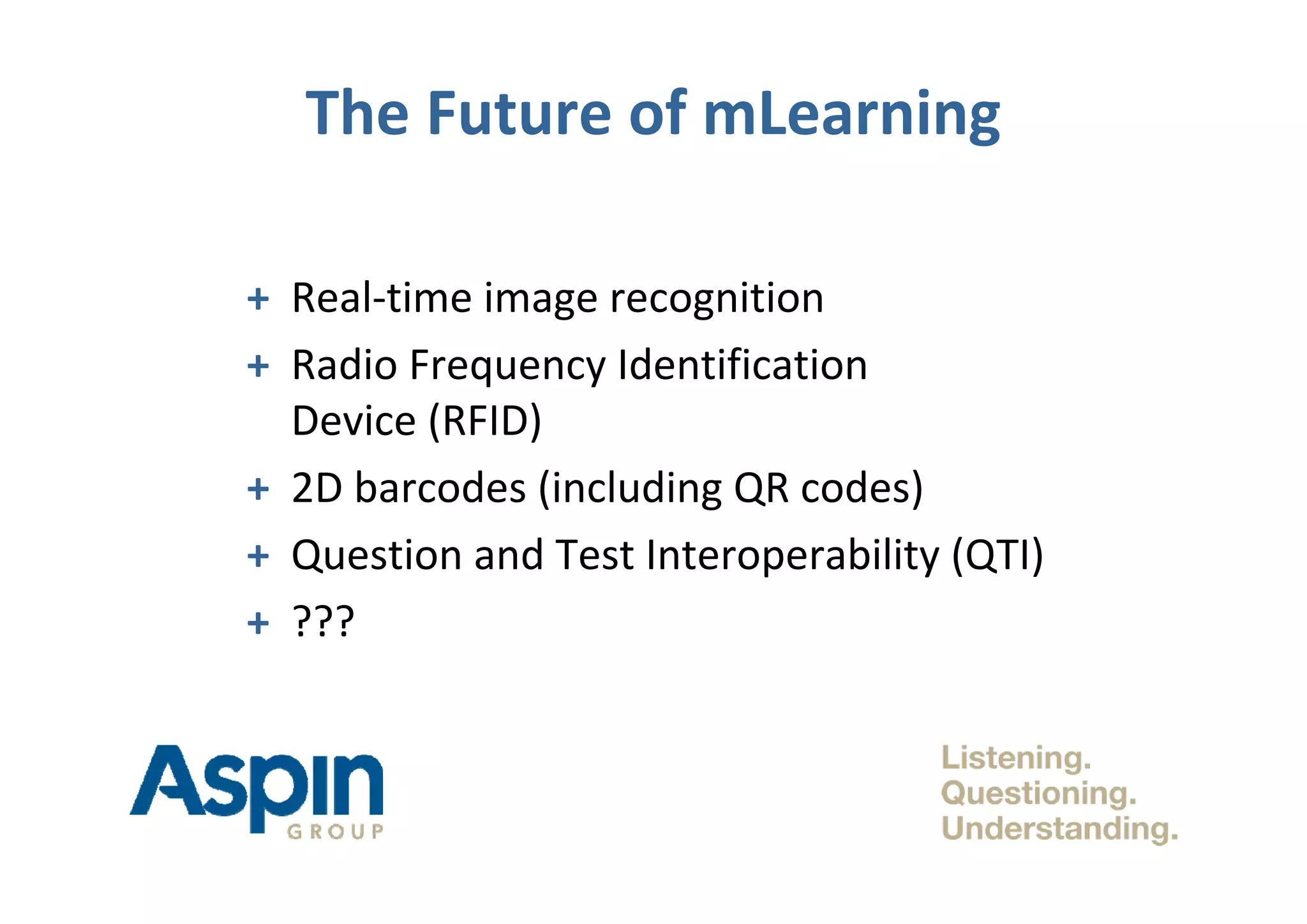 QR Codes and the Future of Next Generation mLearning