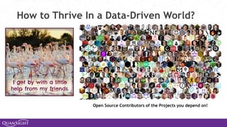 How to Thrive In a Data-Driven World?
Open Source Contributors of the Projects you depend on!
 