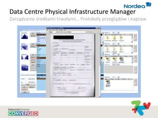 Data Centre Physical Infrastructure Manager
Zarządzanie środkami trwałymi… Protokoły przeglądów i napraw
 