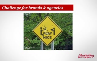 Challenge for brands & agencies

 