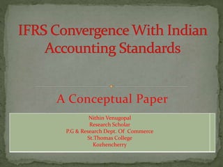 A Conceptual Paper 
Nithin Venugopal 
Research Scholar 
P.G & Research Dept. Of Commerce 
St.Thomas College 
Kozhencherry 
 