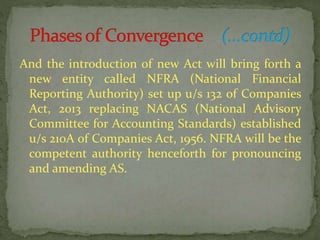 IFRS Convergence With Indian Accounting Standards | PPTX