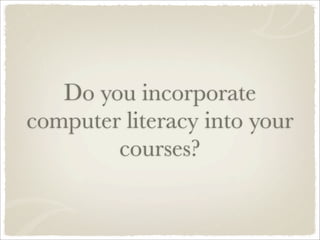 Convergence Litercies