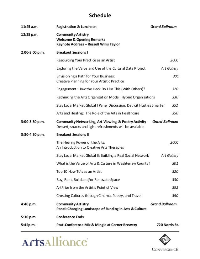 business event program template