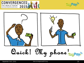 Quick! My phone!
September 19-21, 2012   www.convergences2015.org   23
 
