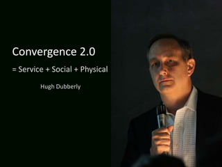 Convergence 2.0
= Service + Social + Physical
Hugh Dubberly

 