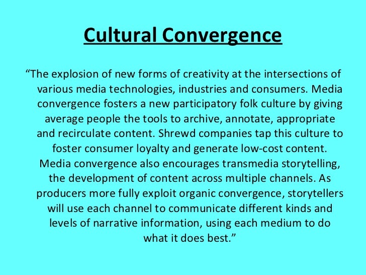 cultural convergence
